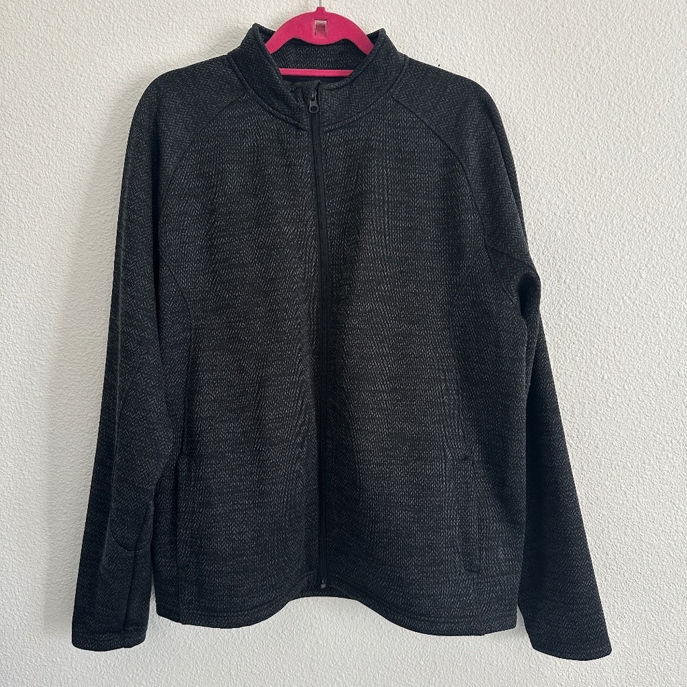 Emily B Women's Track Jacket Dark Charcoal Grey